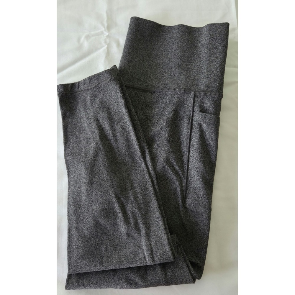 Athleta Powervita Leggings‎ Grey Small Salutation Ankle Tight Yoga Pants